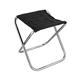 Camping Hocker DEERFAMY Tragbarer Klapphocker Tragbarer Stuhl Mini Campinghocker Angelhocker für Erwachsene für Reisen|Wandern|Garten|Angeln|Grillen|Strand mit Tragetasche