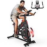 Dripex Heimtrainer Fahrrad mit Magnetischem Widerstand,Indoor Fitnessbike mit 8KG Schwere Schwungrad,Herzfrequenzmonitor&LCD Monitor,Stille Stationäre Fahrräder für zu Hause,Max.150kg