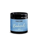 Kale and Me basisches Badesatz für Vollbad (350g), Basisches Salz zum Baden für Männer & Frauen für Entspannung, Abnehmen & als Geschenk, Salz Bad mit Magnesium, basisch, weiss & natur