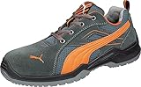 PUMA Safety 24856-41116 Omni Low SRC 643620-43 Sicherheitsschuh S1P Groeße: 43 Schwarz, Orange 1 Paar, Grau Orange, 43 EU