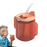 Trinkbecher/Trinkbecher/Schnabeltasse Für Erwachsene Mit Behinderung, Mit Griffigen Griffen, Anti-Spritztülle Und Reisedeckel, 300ml