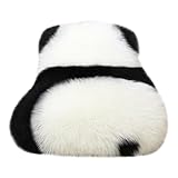 Panda-förmiger Teppich, niedlicher Schlafzimmer-Teppich, Schaffell-Teppich, weiches Kunstfell, flauschig, bequem, für Badezimmer, Boden, Sofa, Wohnzimmer (Panda C)