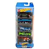 Hot Wheels Autos Set, 5er Pack, Verschiedene Modelle von Spielzeugautos, Maßstab 1:64, mit realistischen Details, Auto Spielzeug, Stile variieren, Spielzeug ab 3 Jahre, 1806