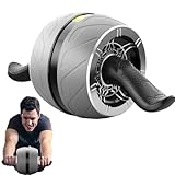 Ab Rad Roller Für Core Training | Übungsroller Für Bauchmuskelübungen Mit Leiser Rückfederung - Bauchmuskeltrainer Für Heimgebrauch Und Reisen