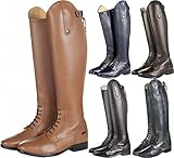 HKM Reitstiefel Valencia Lederreitstiefel Unisex...