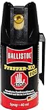 BALLISTOL 24450 Pfeffer-KO FOG 40ml Spray – Verteidigungsspray gegen Tiere – Abwehrspray – 4m Sprühweite