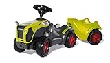 Rolly Toys Babyrutscher Claas Xerion mit rollyMinitrac Anhänger (Rutschfahrzeug mit Trailer, für Kinder von 1,5-4 Jahre, Ablagefach unter Motorhaube, Flüsterlaufreifen) 135882