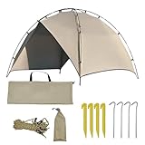 Campo Camping House – Tragbares Solarzelt | einfache Konfiguration des Strandes, Sonnenschutz, 240 x 160 x 140 cm, sofortiger Schwanz, faltbar, für die Familie Picknick D