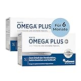 Omega 3 Kapseln hochdosiert – 1 Kapsel täglich liefert 800 mg Omega-3 (400 mg EPA & 300 mg DHA) – einzeln geschützt für Frische & Stabilität – Fischöl in Triglycerid-Form – 6 Monate