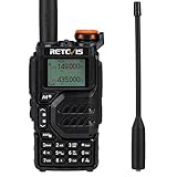 Retevis RA79 Walkie Talkie Professional, Dualband-Amateurfunkgerät mit Kanalsynchronisierung, Air-Band-Empfang Ham Radio, 1400-mAh-Akku-Handfunkgerät für Jagd, Reisen, Wandern, Fernfunkgerät (1 Stück)