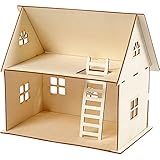 Puppenhaus selberbauen 7 Teile 27x18x25cm unbehandelt