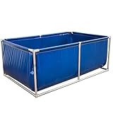 Tragbarer faltbarer oberirdischer Pool – Großer Wasserspeicher zum Schwimmen, Fischteich, Gartenbewässerung, langlebig und einfach aufzubauen, perfekt für Entspannung im Freien und Familienspaß