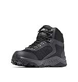 Columbia Trailstorm Ascend Mid WP wasserdichte Wanderstiefel für Herren, Schwarz (Black x Dark Grey), 44 EU