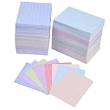 1200 Stück Moderationskarten, 7.6x 10cm Blanko Papier Karten Karteikarten Lernkarten Leer, DIY Papier Karten Wortkarten, Blanko Kraftpapier Karten für Vokabel Lernen Büro Schule (8 Farben)