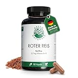 Roter Reis | 180 vegane Kapseln | Hochdosiert: 2,7 mg Monakolin K pro Kapsel | Vorrat für 6 Monate | deutsche Herstellung