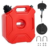 Autoöldosen - 1,3 Gallone Tragbarer Flüssigkeitsbehälter für einfache Nachfüllungen, sichere Schlosskappe mit Traghandel für Öllager, Krug auf Motorrad, Boot, Rasenmäher, Workshop, Camping, 25x12 cm