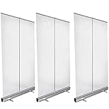 Bodenstehende Pull-Up-Roller-Banner, freistehende, von Angesicht zu Angesicht durchsichtige Platte, für Restaurants/Friseursalons/Fitnessstudios Aufrollbare Schutzbarriere,80x180cm/31x71in,1pcs