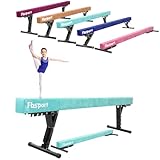 FBSPORT schwebebalken Kinder schwebebalken für zuhause schwebebalken höhenverstellbar Gymnastik Balance Beam 244CM, 5 Höhen Einstellbare High und Low Level Stabile Floor Beam Gym Trainingsgeräte