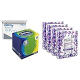 Kleenex Balsam Taschentücher Boxen, 3-lagig, 12 Packungen x 56 Kosmetiktücher, Weiß, 8825 & Amazon-Marke: Presto! 4-lagiges Toilettenpapier, 12 Stück (4er Pack)