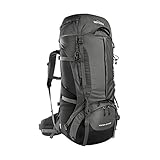 Tatonka Yukon 60+10 Women - Trekkingrucksack für Frauen - Mit Frontzugriff, verstellbarem Rückensystem, extra Bodenfach, Regenhülle und 70 Liter Volumen (titan grey/black)