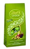 Lindt Schokolade LINDOR Kugeln Pistazie | 137 g Beutel | ca. 10 Kugeln Vollmilchschokolade mit zartschmelzender Pistazien-Füllung | Pralinen-Geschenk | Schokoladen-Geschenk