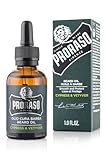 Proraso Beard Oil, Cypress & Vetyver, 30 ml, Bartöl mit frischem Zitrus-Duft, Bart Weichmacher pflegt Haut & Haar und schützt das Barthaar, Made in Italy