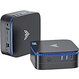 NiPoGi Mini PC Intel Celeron N5105 2.9Ghz, PC 16GB RAM 512GB ROM Mini Desktop PC, Micro Desktop Computer, 4K UHD, WLAN, BT4.2, Gigabit Ethernet, HDMI X 2 für Büro, Business, Heimkino