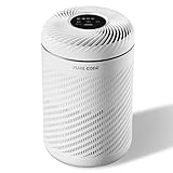 PURE CODE MINI MAX Luftreiniger Allergiker mit H13 HEPA Luftfilter gegen 99,97% Staub Pollen Partikel für Raucherzimmer in Räumen mit bis zu 30 m², Air Purifier 22dB Schlafmodus