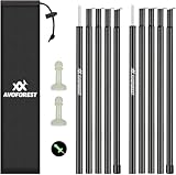 AVOFOREST Zeltstange Teleskopstange für Zelte,Zeltstangen Tarpstangen aus Edelstahl, Höhe 78–189 cm,Sonnensegel Stange Sturmsicher und Wetterfest,Zeltstangen für Tarp