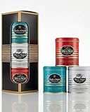 Edles Tee-Geschenkset mit Thé de Noël, Thé des Neiges, Étoile d’Orient. 3x hübsche Aromadose mit Schwarztee, Grüntee und weißem Tee. Als Weihnachtstee, Wintertee & Gewürztee