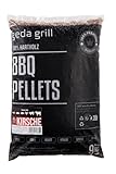 GEDA Grill 100% Hartholz Pellets, Grillpellets BBQ Pellets für Pelletsmoker, Pizzaofen, Räucherofen (Kirsche)