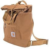 Carhartt Unisex-Erwachsene Umwandelbare Rucksacktasche, strapazierfähige Tragetasche mit verstellbaren Rucksackgurten und Laptop-Fach Rucksack Tote, Braun Brown, Einheitsgröße