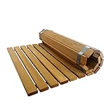 SudoreWell® Sauna Rollrost Holzmatte Bodenrost Red Cedar 90 x 50 x 1,5cm (V-C001)