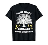 2026 Gonzalez Familientreffen Stammbaum Matching T-Shirt