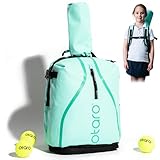 Otaro Premium Tennisrucksack Kinder (mintgrün) | Innovative Raumaufteilung & Hochwertige Verarbeitung | Deutsches Start-Up Unterstützen | Nie mehr Chaos in der Tennistasche, Tennis, Tennisbälle