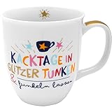 H:) PPY life Tasse mit Motiv 'Funkeln lassen' | Kaffeetasse, Porzellan, 40 cl | Tasse mit Spruch, Geschenk | 47375