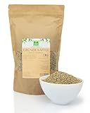 Grüner Kaffee 1000g von der Grünen Essenz Rohkaffee gemahlen - veganer Arabica/Robusta - 100% Pulver - Green Coffee