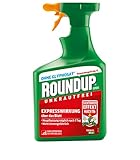 Roundup Unkrautfrei Express, 1 Liter Sprühflasche, Unkrautvernichter, zur Bekämpfung von Unkräutern, Gräsern und Moos