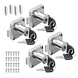 4 Sets Möbelschloss mit Schlüssel, 22mm Sicherheits...