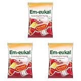 Em-eukal Granatapfel-Honig Hustenbonbon zuckerhaltig (1 x 75g) (Packung mit 3)