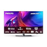 Philips Ambilight TV | 55PUS8808/12 | 139 cm (55 Zoll) 4K UHD LED Fernseher | 120 Hz | HDR | Dolby Vision | Google TV | VRR | WiFi | Bluetooth | DTS:X | Sprachsteuerung | Anthrazitfarbener Rahmen