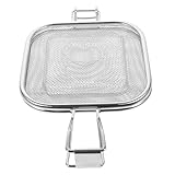 MAGICLULU Brotbackgestell Focaccia Backgeschirr Liner Getoastet Burger Hausgemacht Für Toaster Fritteuse Presse-Sandwich-Maker Kastenformen Zum Backen Von Brot Ninja Silver Rostfreier Stahl