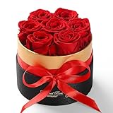 WYRIAZA Rosenbox Infinity Rose Konservierte - Ewige Rote Echt Unendliche Haltbare Blumenbox Geschenke Frauen Mama Frau Freundin Ehefrau Weihnachten Valentinstag Muttertag Geburtstag Jahrestag