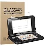 MEMELOKA Schutzfolie für Nintendo 3DS XL/3DS LL, 2+2 Stück [Hohe Empfindlichkeit][Anti-Bläschen][Anti-Fingerabdruck] 9H Härte Anti-Kratzen Gehärtetes Glas Displayschutz