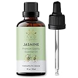 AVD ORGANICS Ätherisches Jasminöl 30 ml – Premium-Aromatherapie-Öl in therapeutischer Qualität für Seifen, Kerzen, Massage, Hautpflege, Parfüms, Raumduft Acetit für Diffusor – 1 fl.oz