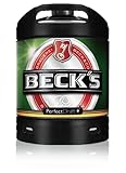 4x Becks Pils Perfect Draft 6 Liter Fass 4,9 % vol inc. 20.00€ MEHRWEG Pfand