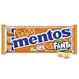 Mentos Fanta Dragees, 3 Rollen Frucht-Bonbons mit Original Fanta-Flavour, Kaubonbons mit fruchtigem Orangen-Limonaden Geschmack (3 Rollen à 37,5g)