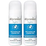 ALLPREMED hydro Schaum-Creme INTENSIVPFLEGE - Sofortige Feuchtigkeit für trockene bis sehr trockene und schuppige Haut - 2x50 ml