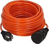Brennenstuhl BREMAXX Verlängerungskabel (20m Kabel in orange, für den kurzfristigen Einsatz im Außenbereich IP44, Stromkabel einsetzbar bis -35 °C und UV-beständig, Made in Germany)