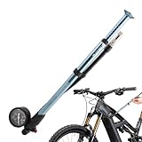 Monozoz Fahrradpumpe – Genaues Messgerät, Luftpumpe für Mountainbikes, Reifenpumpe mit Manometer, auslaufsicher, leicht für Radfahrer, Fahrrad-Zubehör